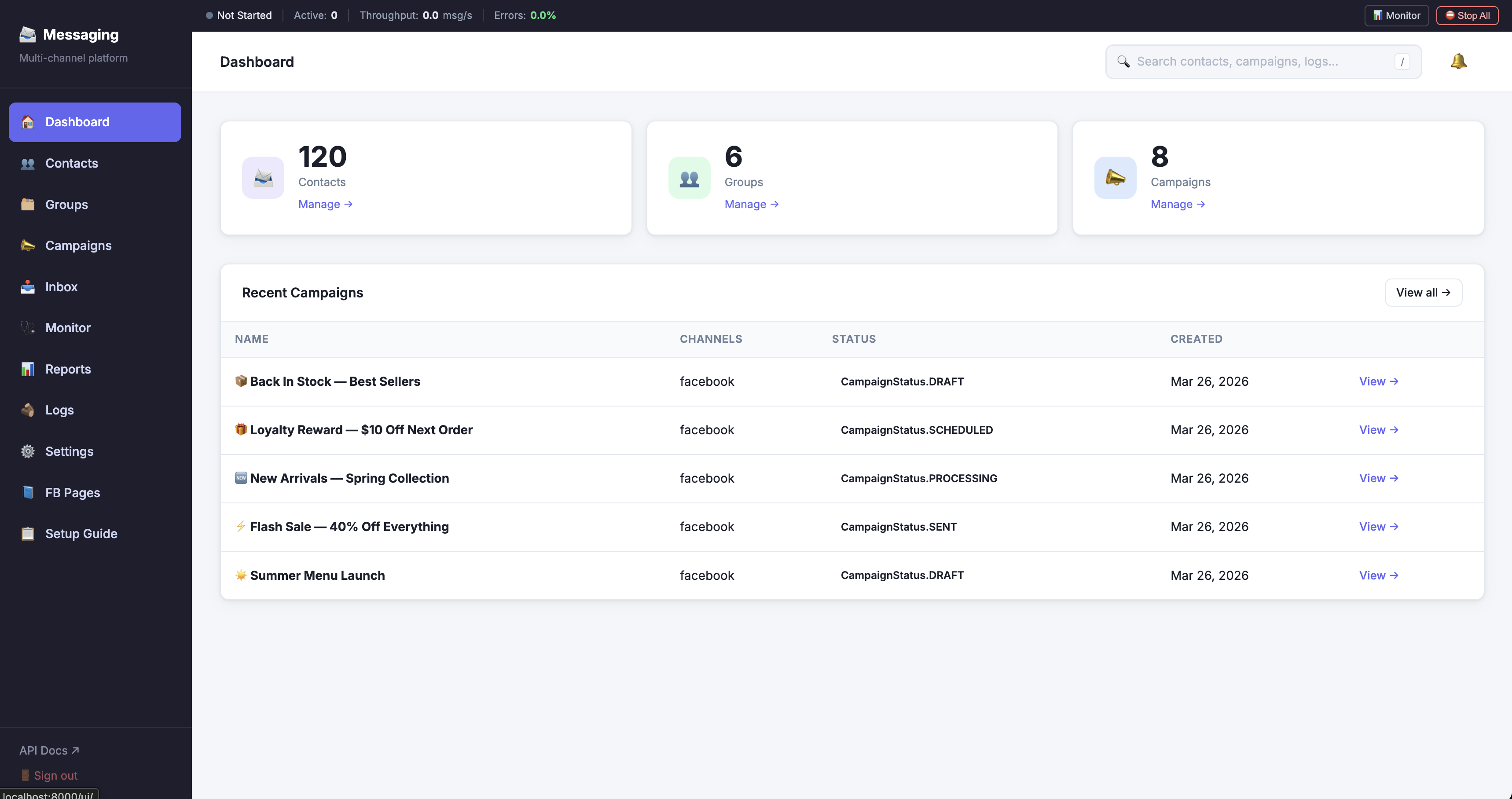 ThreadPilot Dashboard
